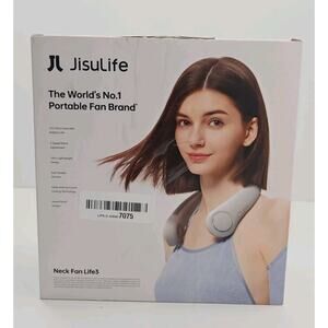 JISULIFE Portable Neck Fan Gray